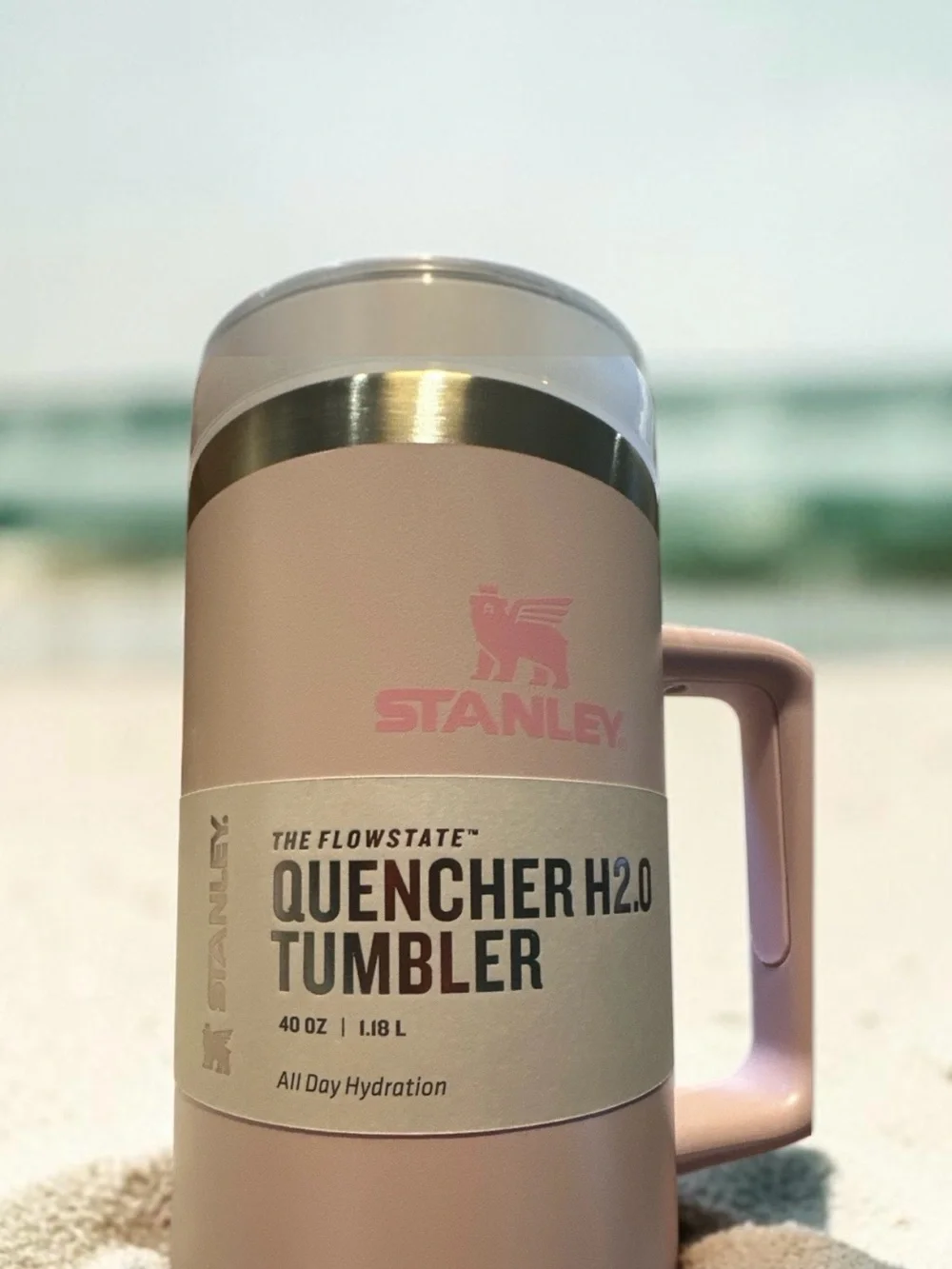 Stanley Quencher H2.0 FlowState 40 oz Dusty Rose Pink Tumbler NWT - Picture 3 of 3